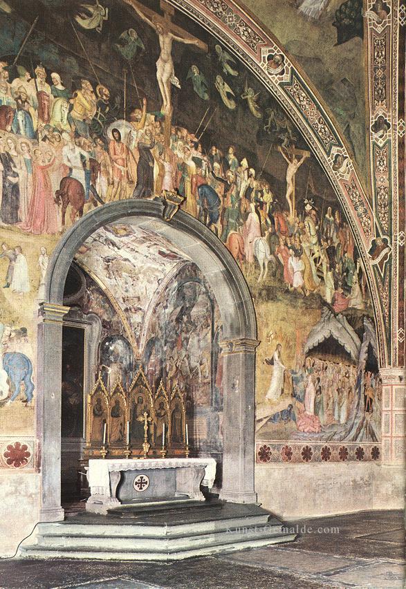 Fresken auf der zentralen Wand Quattrocento Maler Andrea da Firenze Ölgemälde
